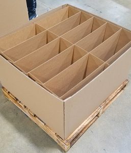 Expendable Packaging Box with Partition