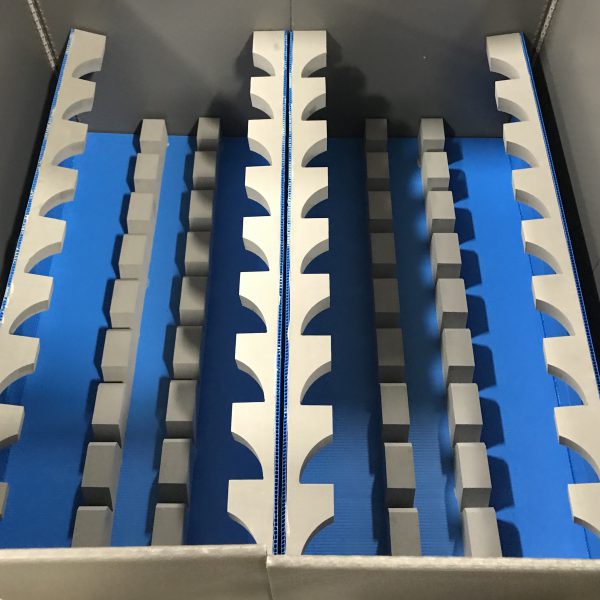 Returnable Packaging Uni Pak with Custom Dunnage and Tri Laminate Sleeve